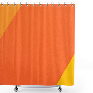 Personality  Close-up Shot Of Orange Shades Layers For Background Shower Curtains