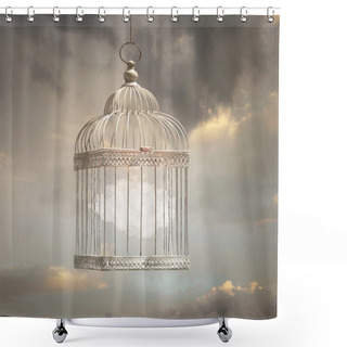 Personality  Catching A Cloud Shower Curtains