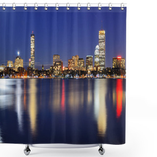 Personality  Boston Buildings Shower Curtains