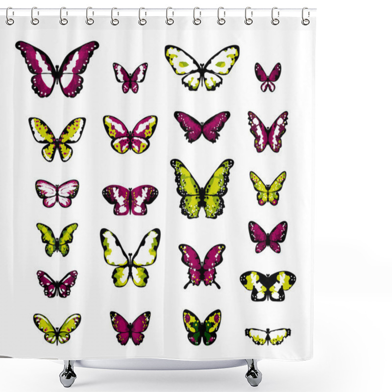 Personality  Highly Detailed Fantasy Butterflies Shower Curtains