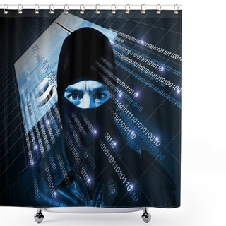 Personality  Hacker Shower Curtains