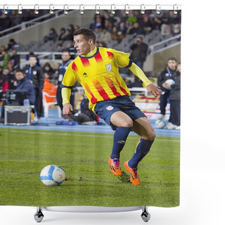 Personality  Cristian Tello - Catalonia National Team Shower Curtains