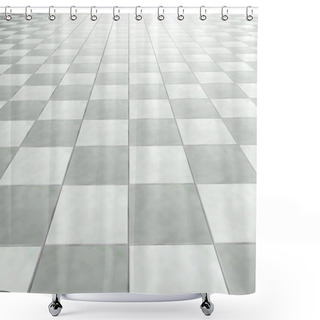 Personality  Tiles Floor Shower Curtains