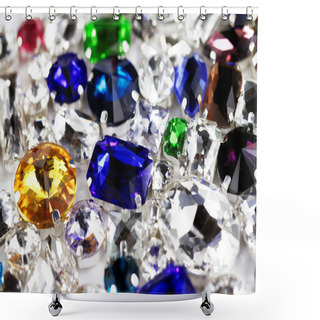 Personality  Crystal Strasses - Macro Photo Shower Curtains