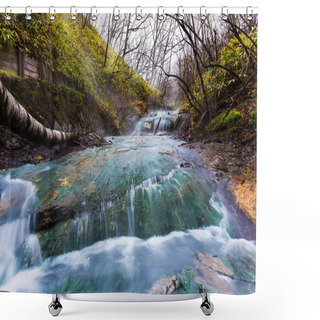 Personality  Oyunumagawa Hot Spring Water Stream, Noboribetsu Shower Curtains