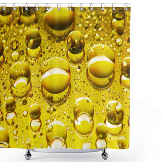 Personality  Gold Large Drops Shower Curtains