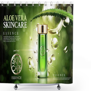Personality  Aloe Vera Skincare Shower Curtains