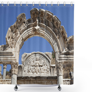 Personality  Hadrian's Temple, Ephesus, Izmir, Turkey Shower Curtains