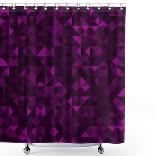 Personality  Abstract Background From Triangles.  Shower Curtains