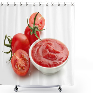 Personality  Bowl Of Tomato Sauce Or Ketchup Shower Curtains