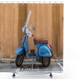 Personality  Retro Scooter Shower Curtains