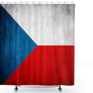 Personality  Czech Republic Flag Shower Curtains