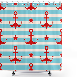 Personality  Maritime Mood Pattern Shower Curtains