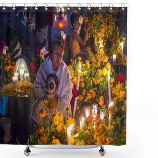 Personality  Day Of The Dead Shower Curtains