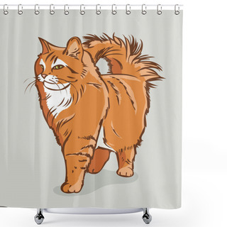 Personality  Persian Cat Shower Curtains