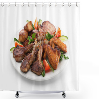 Personality  Meat Dish Shower Curtains