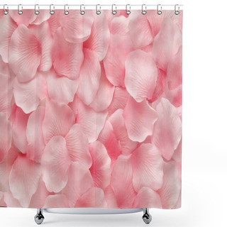 Personality  Beautiful Delicate Pink Rose Petals Shower Curtains