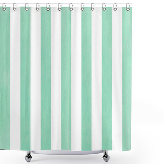 Personality  Watercolor Seafoam Blue Striped Background. Watercolor Geometric Pattern. Shower Curtains