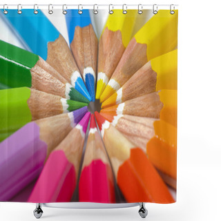 Personality  Colored Pencil Shower Curtains