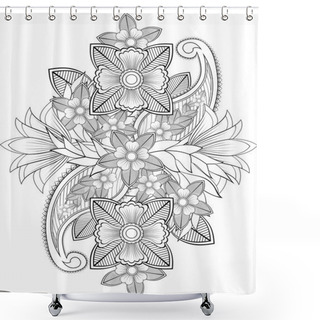 Personality  Indian Flower Shower Curtains