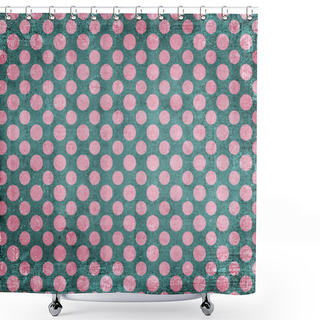 Personality  Grungy Bright Polka Dot Background Shower Curtains