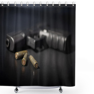 Personality  Gun, War And Combat Shower Curtains