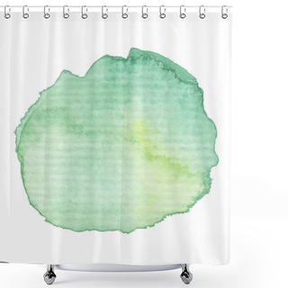 Personality  Hand Painted Watercolor Blob. Shower Curtains