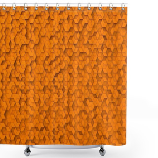 Personality  Random Elevated Geometric Shapes Background Shower Curtains