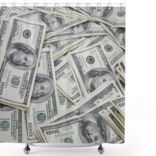 Personality  US Dollars Shower Curtains
