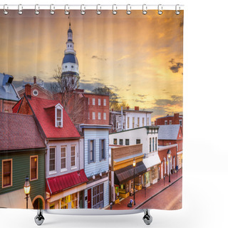 Personality  Downtown Annapolis Maryland Shower Curtains