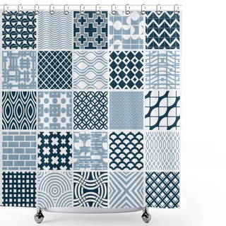 Personality  Set Of Endless Geometric Patterns Shower Curtains