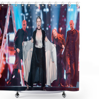 Personality    Dihaj From Azerbaijan  At The Eurovision Song Contest Shower Curtains