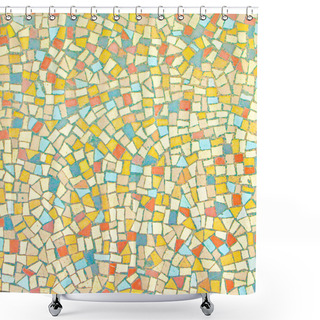 Personality  Mosaic Background Shower Curtains