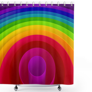 Personality  3D Colorful Background Shower Curtains