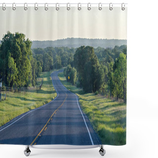 Personality  Roadside Landscapes At Sunset Near Willow City And Fredericksbur Shower Curtains