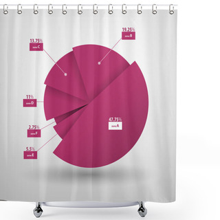 Personality  Vector Illustration Of Business Diagram. Shower Curtains