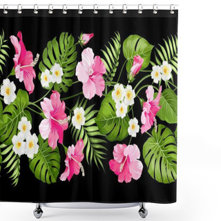 Personality  Tripical Flowers Elements. Shower Curtains