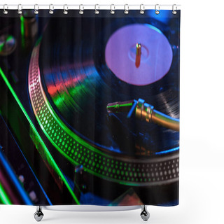 Personality  Sound Mixer With Vinyl  Shower Curtains