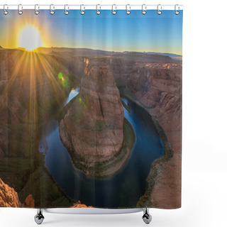 Personality  Nice Image Of Horseshoe Bend Shower Curtains