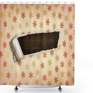 Personality  Ripped Paper Shower Curtains
