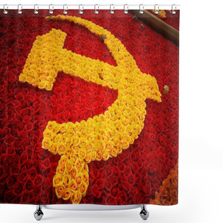 Personality  Symbol Of Communist Party Shower Curtains