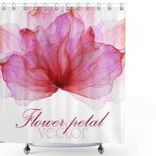 Personality  Watercolor Greeting Floral Card Shower Curtains