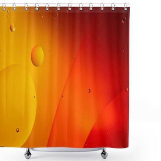 Personality  Abstract Orange And Red Color Background From Mixed Water And Oil  Shower Curtains