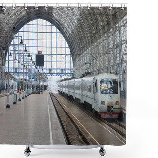 Personality  Railway Station Shower Curtains
