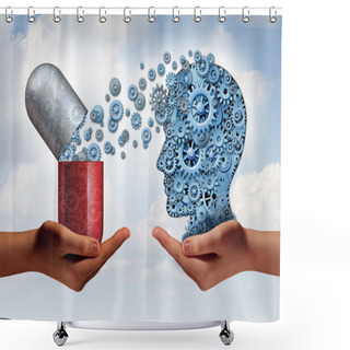 Personality  Brain Mredicine Shower Curtains