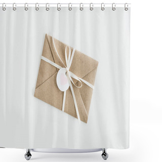 Personality  Kraft Envelope With Heart   Shower Curtains