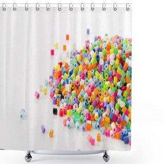 Personality  Colorful Perler Beads (Hama Beads) Shower Curtains