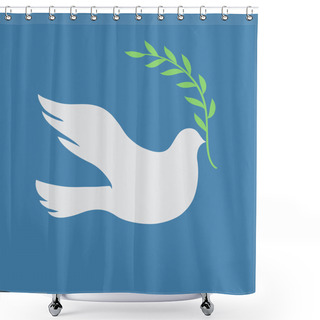 Personality  Beautiful White Dove Shower Curtains