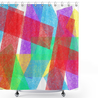 Personality  Bright Fun Colorful Background Shower Curtains