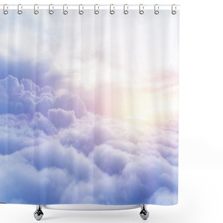 Personality  Sunny Sky Background Shower Curtains